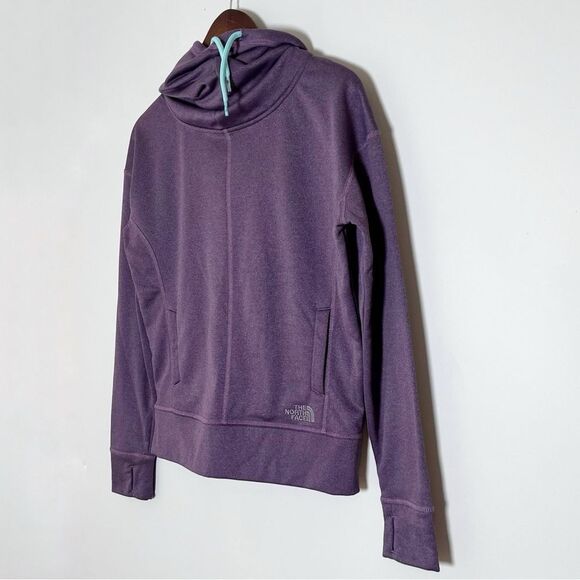 The North Face Women’s Purple High Scuba Neck Hoodie Sweatshirt - Picture 5 of 5